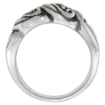 Picture of sterling silver Swirl Ring for Women 1/4 inch