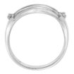 Picture of sterling silver Grooved Ring for Men & Women Band Beads 7/32 inch