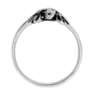 Picture of sterling silver Small Indian Head Ring for Women 11/32 inch 9 mm wide
