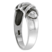 Picture of sterling silver Hugs & Kisses XO Ring for Women 9/32 inch