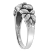 Picture of sterling silver Plumeria Flower Ring for Women 5/16 inch