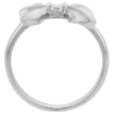 Picture of Sterling Silver Bow Ring for Women Flawless finish 3/4 inch wide sizes 6 to 10