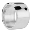 Picture of Sterling Silver High Polished Dots & Lines Ring Black Enamel 1/2 inch wide sizes 6 to 10