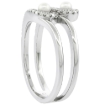 Picture of Sterling Silver 3 Pearl Wave Ring for Women Cubic Zirconia Accent 7/16 inch sizes 6 to 9