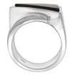 Picture of Sterling Silver Triangular Tigerwood Ring for Women 11/16 inch wide sizes 6-10
