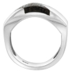 Picture of Sterling Silver Flat Band for Women 3/8 inch wide sizes 6-10