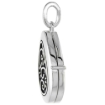 Picture of Small 3/4 inch Sterling silver Swirl Design Teardrop Locket Necklace for Women Flawless Polished Finish Available with or without Chain