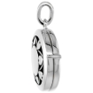 Picture of Small 3/4 inch Sterling silver Heart Pattern Round Locket Necklace for Women Flawless Polished Finish Available with or without Chain
