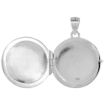 Picture of 7/8 inch Sterling Silver Celtic Five-fold Knot Round Locket for Women Flawless Polished Finish Available with or without Chain