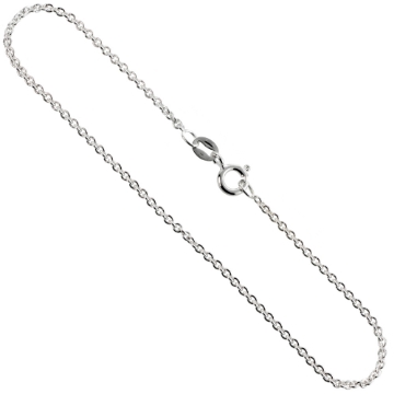 Picture of Sterling Silver Cable Chain Necklaces & Bracelets 1.8mm Nickel Free Italy, sizes 7 - 30 inches