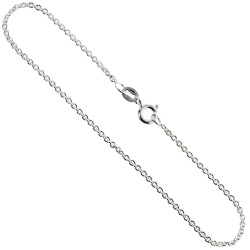Picture of Sterling Silver Cable Chain Necklaces & Bracelets 1.8mm Nickel Free Italy, sizes 7 - 30 inches