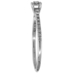 Picture of 0.067 ct Sterling Silver Diamond Solitaire Engagement Ring for Women Rhodium Finish sizes 5 to 10