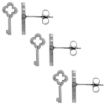 Picture of Small Stainless Steel Antique Key Stud Earrings 1-10 Pack 1/2 inch