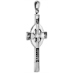 Picture of Large 2 1/4 inch Sterling Silver Celtic Cross Necklace High Cross for Men Diamond-Cut Oxidized finish available with or without chain