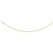 Picture of 10K Yellow Gold 2.3 - 12.25mm Cuban Curb Chain Necklace Concaved Nickel Free, 16 - 30 inch