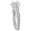 Picture of 14K White Gold Natural Tanzanite & Diamond Halo Ring Round 6 mm, sizes 5-10