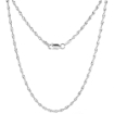 Picture of 1.7 - 3.3mm Sterling Silver Singapore Chain Necklace Nickel Free Italy sizes 7 - 30 inch