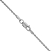 Picture of Thin 1.7mm Sterling Silver Rope Chain Necklaces & Bracelets for Women Diamond cut Nickel Free Italy 7 - 30 inch