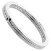 Picture of Sterling Silver Split Ring Key Ring with Tags for Engraving and Personalizing 33mm (1 1/4 inch)