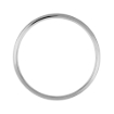 Picture of 316L Stainless Steel Pipe Cut 1mm Toe Ring Wedding Band Midi Ring for Women Very Thin Stackable Polished Comfort Fit sizes 1 - 6