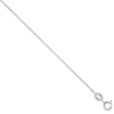 Picture of Sterling Silver Box Chain Necklace 0.8mm Very Thin Nickel Free Italy Sizes 7-30 inch sizes