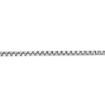 Picture of Sterling Silver Box Chain Necklace 0.8mm Very Thin Nickel Free Italy Sizes 7-30 inch sizes