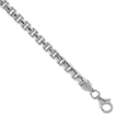 Picture of Sterling Silver 5mm Round Box Chain Necklaces and Bracelets for Men Heavy Nickel Free Italy 7-30 inch