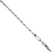 Picture of Sterling Silver 4.5mm Flat Curb Cuban Chain Necklaces and Bracelets for Men and Women Beveled Edges Polished Finish Nickel Free Italy 7-30 inch
