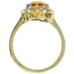 Picture of 10K Yellow Gold Halo Engagement Citrine Engagement Ring Diamond Accents Oval 9x7mm, sizes 5 - 10