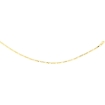 Picture of 10K Solid Yellow Gold FIGARO Chain Necklace Concave 2.23 - 10.25 mm Nickel Free, 16 - 30 inches long