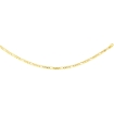 Picture of 10K Solid Yellow Gold FIGARO Chain Necklace Concave 2.23 - 10.25 mm Nickel Free, 16 - 30 inches long