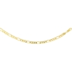 Picture of 10K Solid Yellow Gold FIGARO Chain Necklace Concave 2.23 - 10.25 mm Nickel Free, 16 - 30 inches long