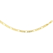 Picture of 10K Solid Yellow Gold FIGARO Chain Necklace Concave 2.23 - 10.25 mm Nickel Free, 16 - 30 inches long
