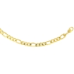 Picture of 10K Solid Yellow Gold FIGARO Chain Necklace Concave 2.23 - 10.25 mm Nickel Free, 16 - 30 inches long