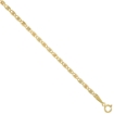 Picture of 10K Solid Yellow Gold VALENTINO Chain Necklaces Tri-color Diamond cut 2.1 - 2.8 mm Nickel Free, 16 - 24 inches long