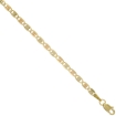 Picture of 10K Solid Yellow Gold VALENTINO Chain Necklaces Tri-color Diamond cut 2.1 - 2.8 mm Nickel Free, 16 - 24 inches long
