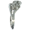 Picture of 10K Gold Triple Flower Diamond Ring 0.50 cttw, 3/8 inch wide