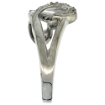 Picture of 10K Gold Triple Heart Diamond Engagement Ring 0.13 cttw, 7/16 inch wide