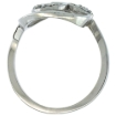 Picture of 10K Gold Floating Heart Diamond Ring 0.15 cttw, 5/8 inch wide