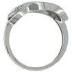 Picture of 10K Gold Triple Heart Diamond Ring 0.09 cttw, 7/8 inch wide