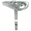 Picture of 10K Gold Triple Heart Diamond Ring 0.09 cttw, 7/8 inch wide