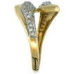 Picture of 10K Yellow Gold Wave Diamond Ring 0.30 cttw, 1/2 inch wide